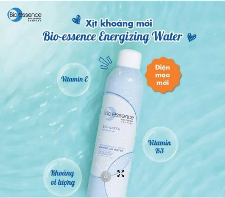 Nước xịt khoáng Bio Essence chứa nhiều dưỡng chất tốt cho da