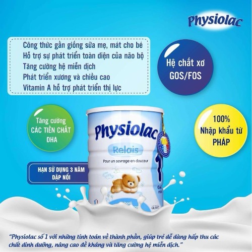 Sữa Physiolac giúp giảm nôn trớ ở trẻ nhỏ 