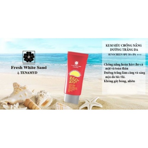 Kem chống nắng dưỡng trắng da “thần thánh” Tenamyd Fresh White Sand