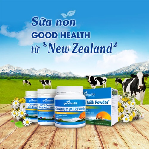 Sữa non Goodhealth Colostrum được chiết xuất từ sữa non của bò mẹ New Zealand