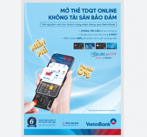 Mở thẻ tín dụng Vietinbank online